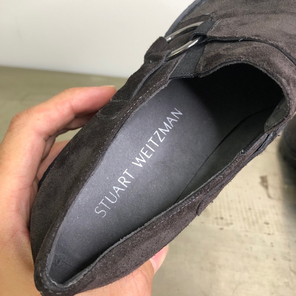 Stuart Weitzman Suede Loafer Harness Chain Detail… - image 6